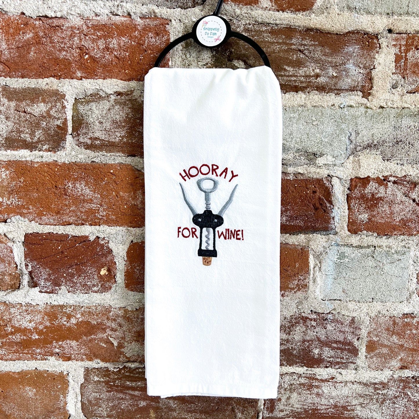 Hooray for Wine Flour Sack Towel