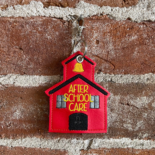 After School Care Backpack Keychain