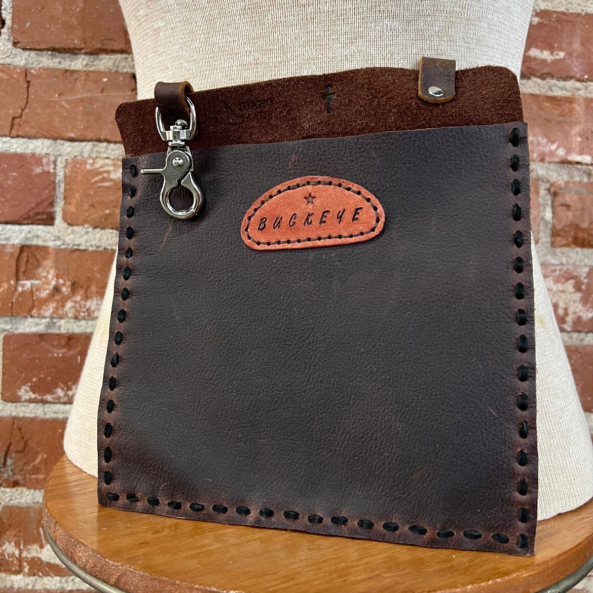 Buckeye Horse and Dog Treat Handmade Leather Pouch