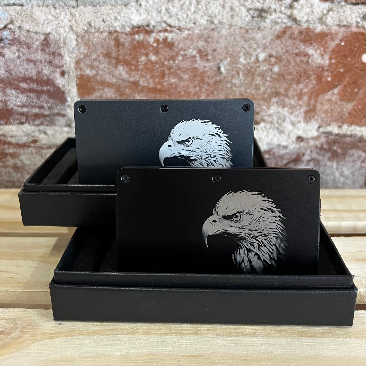 Eagle Head Aluminum Wallet