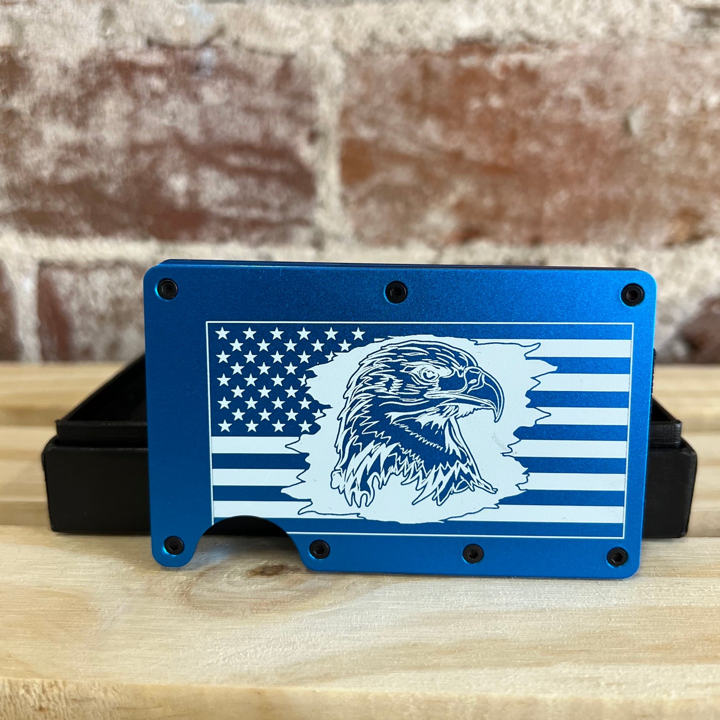 Eagle/Flag Aluminum Wallet