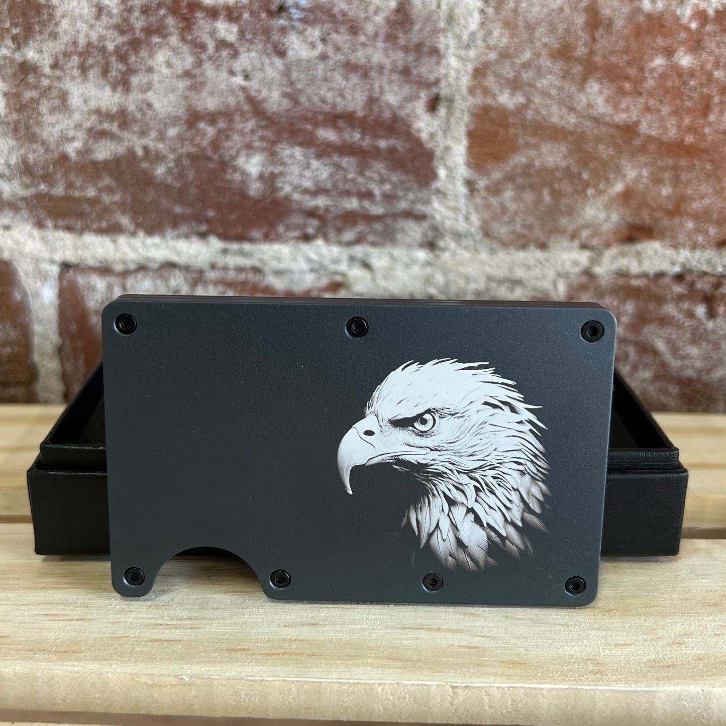 Eagle Head Aluminum Wallet