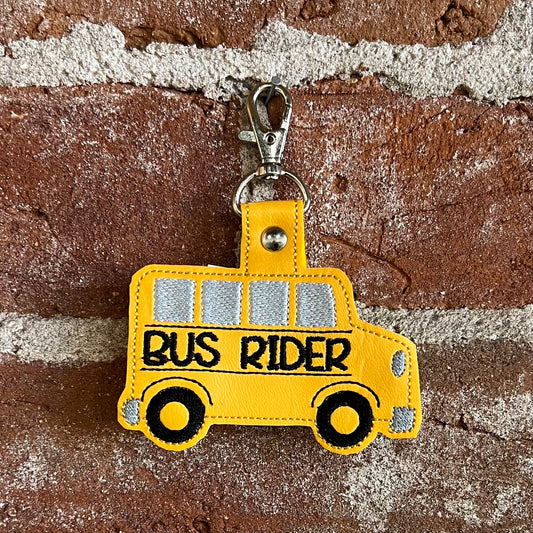 Bus Rider Backpack Keychain