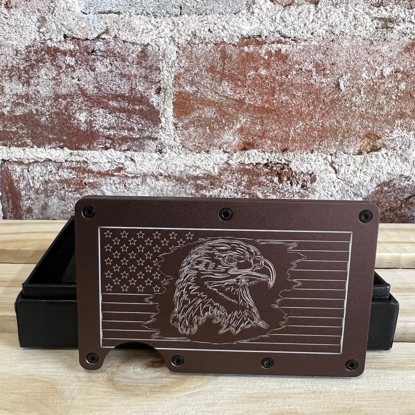 Eagle/Flag Aluminum Wallet