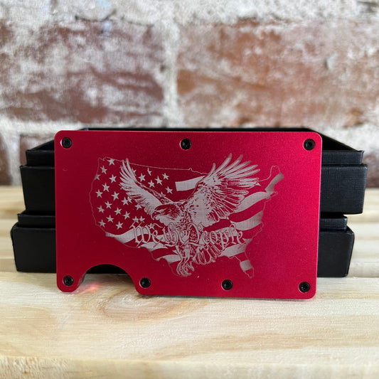 USA/Eagle Aluminum Wallet